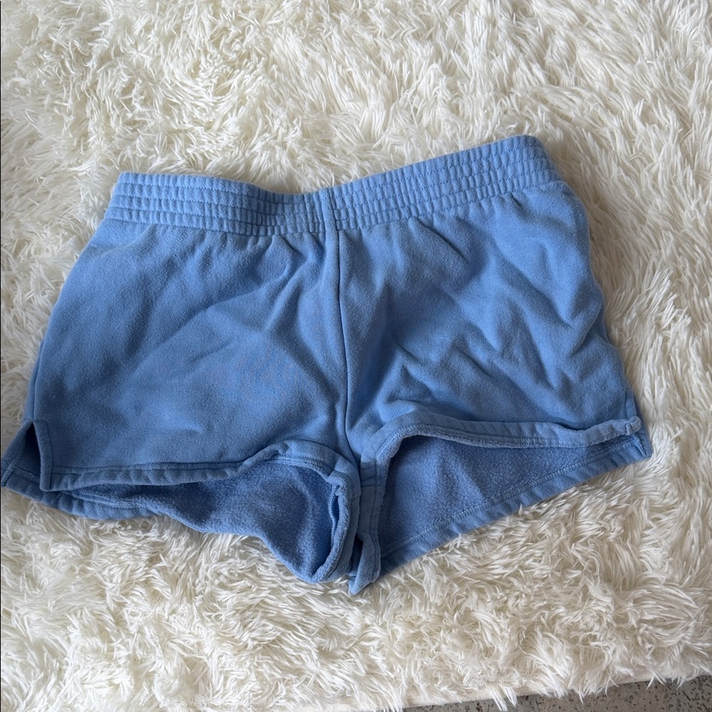 TNA Sky Blue Fleece Athletic Shorts